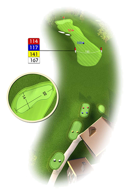 10ème trou du parcours Golf de Bigorre