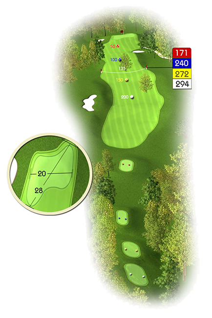 14ème trou du parcours Golf de Bigorre