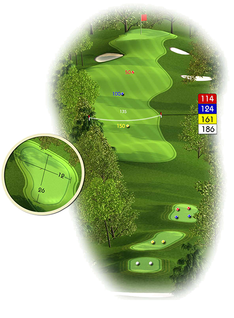 3ème trou du parcours Golf de Bigorre