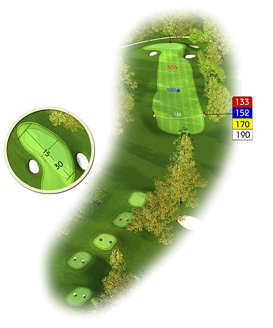 4ème trou du parcours Golf de Bigorre