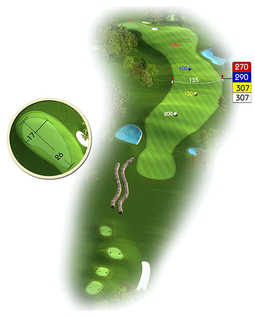 7ème trou du parcours Golf de Bigorre