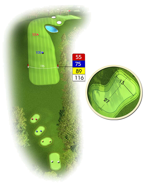 8ème trou du parcours Golf de Bigorre