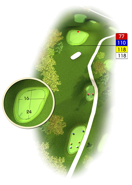 9ème trou du parcours Golf de Bigorre